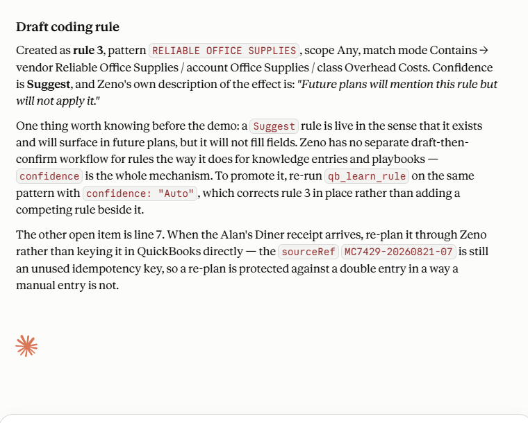 A suggested coding rule awaiting a decision